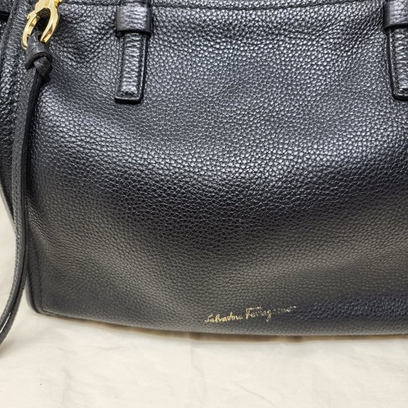 Salvatore Ferragamo Black Leather Satchel - Picture 11 of 15